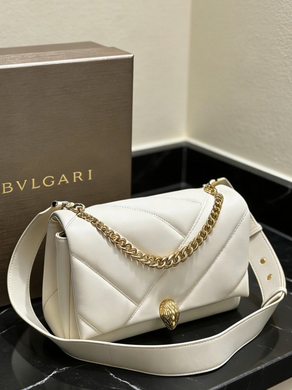 BVLGARI Serpenti Forever Maxi Chain Shoulder Bag